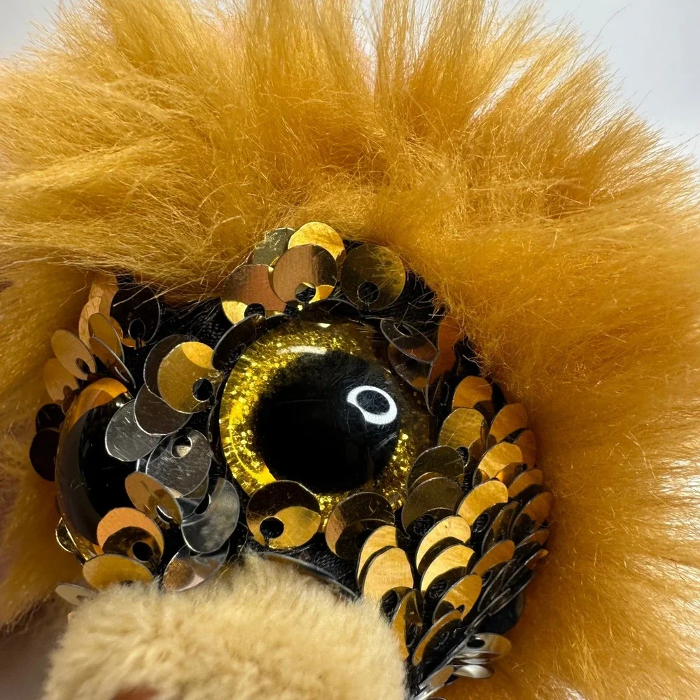 Ty Teeny Tys Regal the‎ Lion Gold Silver Reversible Sequin Plush Toy NWT